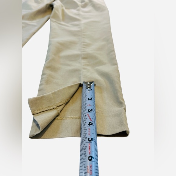 Worthington Slim Leg Cropped Pants, Womens, Color Khaki, Size 12 - Picture 11 of 12